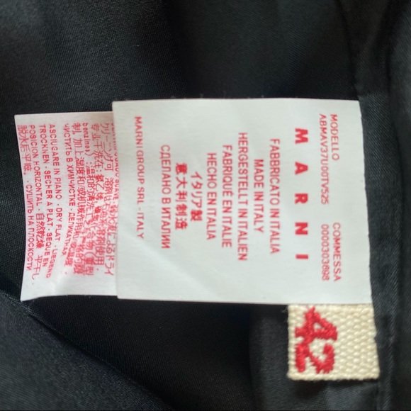 MARNI Colorblock Printed Midi Shift Dress Size M / US6 - Picture 8 of 8